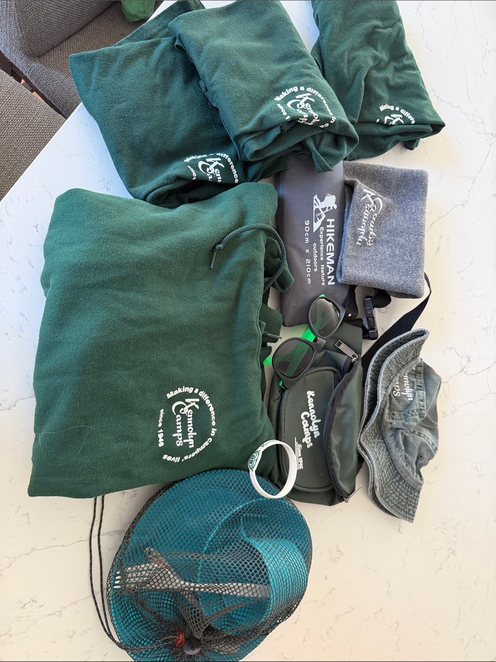 Camp Kennolyn Kit Logo Pullover Sweatshirt with White Camp Emblem